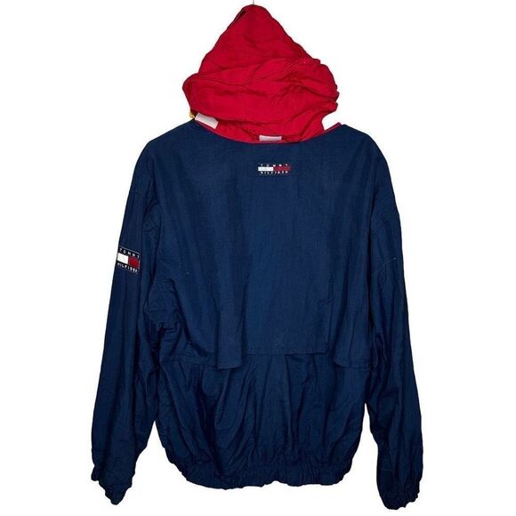 Vintage Tommy Hilfiger Flag Sleeve Windbreaker Jacket XL - Picture 3 of 5